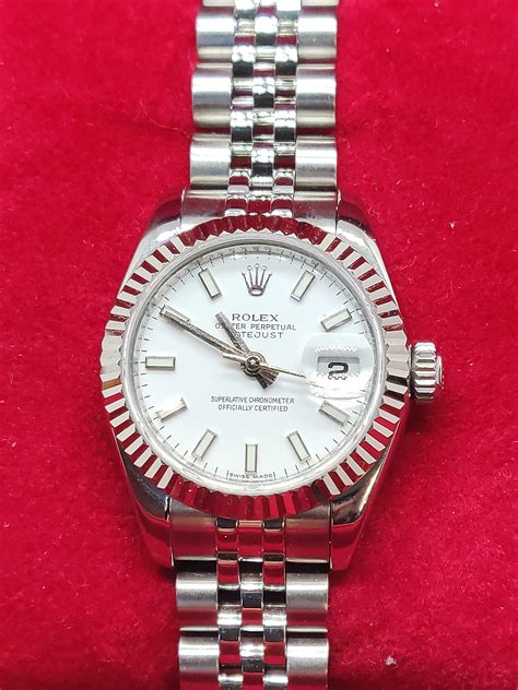 rolex oyster perpetual lady datejust pearlmaster white gold|rolex lady datejust 26mm price.